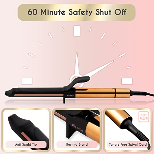 Ella Bella CURLINGIRON ® Curling Iron 1 Inch • Professional Hair Curler • Curling Wand • Ceramic Curling Irons • Transform Your Look In Seconds • Suitable thumb #5