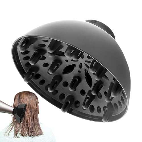 Difusor de secador universal – Accesorio de distribución de calor para estilizar el calor, ayudante compacto de salón con patrón de aire | Difusor de pelo para rizar, ondulado, hogar, spa