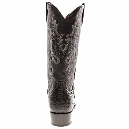 Image of Dan Post Mens Tempe Ostrich Embroidered Pull On Round Toe Dress Boots - Brown