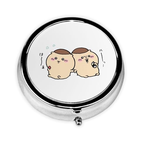 ピルケース ちいかわ くりまんじゅう 薬箱 携帯 薬収納ケース 薬整理ケース 錠剤入れ 薬入れ 折りたたみ式 小型 かわいい おしゃれ 大容量 密閉 遮光 防湿 薬 飲み忘れ防止 旅行用 持ち運びやすい