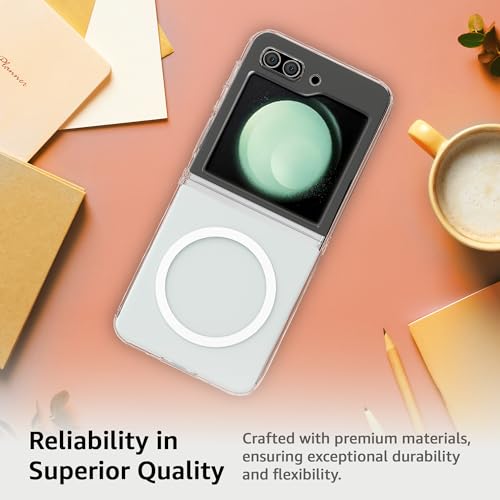 Image of amazon basics Air Skin Back Cover Case Compatible with Galaxy Z Flip 5 (Poly Carbonate | Crystal Clear)