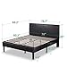 ZINUS Gerard Faux Leather Upholstered Platform Bed Frame Mattress Foundation, Wood Slat Support, No Box Spring Needed, King, Espresso