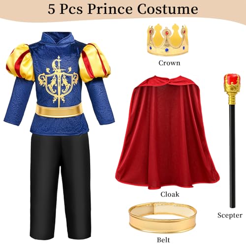 Disfraz Completo Niño Príncipe Azul Talla 10-12 Años miniatura 4