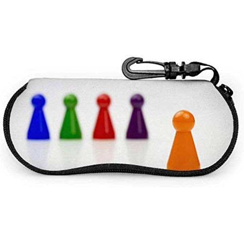 Preisvergleich Produktbild Jeffrey Toynbee Brettspiel Bauern Zusammenarbeit Brillenetui für Sonnenbrillen Fall Reißverschluss Soft Case Fällen für Sonnenbrillen