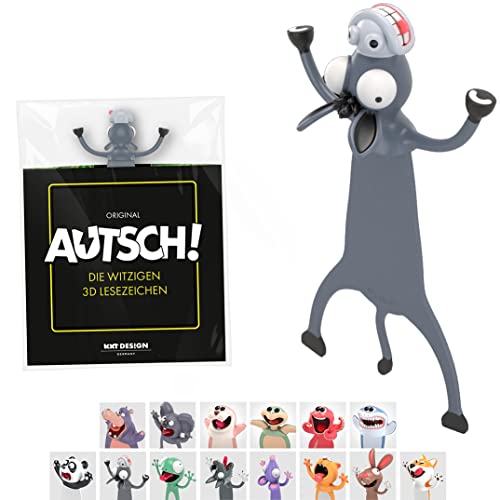 KXT Witzige 3D Lesezeichen - Original AUTSCH! Cartoon Tiere - Lustiges Geschenk für Kinder und Erwachsenee (Esel)