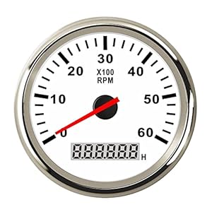 PXQPYMATX 85mm Drehzahlmesser 8000 U/min Marine