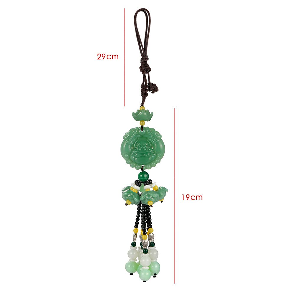 Zawieszka do samochodu Jade Maitreya wnętrze samochodu dekoracja lusterka wstecznego wisząca ozdoba akcesoria