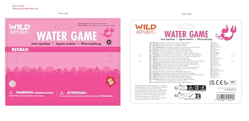 Wild Republic Mermaid Water Games, Sensory Toys, Kids Gifts, Hand Held Toys, Mermaid Party Supplies, 6" , Pink - Image 3