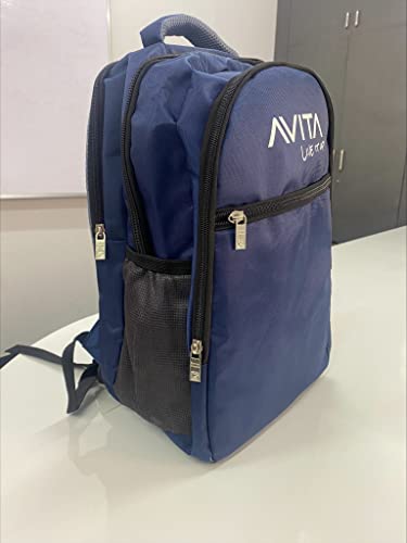 Image of AVITA 24L Laptop Backpack | Men | Women | 15 inch Laptop Compatible | 3 compartments | Office Business Casual (Blue)