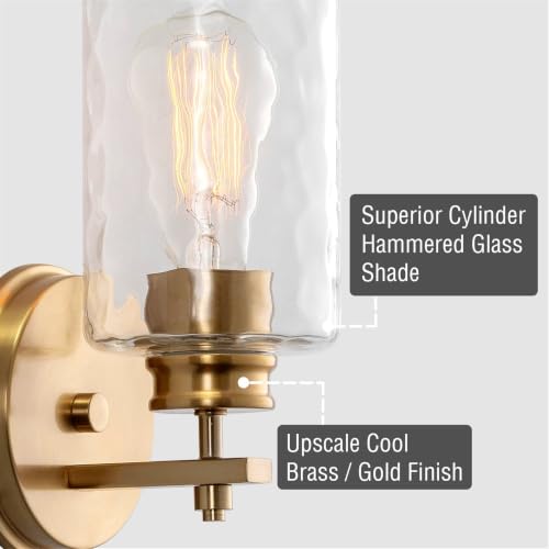 Image of Kira Home Phoebe 10 inch Mid Century Modern Wall Sconce for Bathroom Vanity, Pack of 2