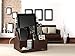 EZR life All-In-1 Remote Control Holder, Caddy, Organizer, Also Holds Phones, Tablets, Books, Glasses (8 Compartments, Up To 14 Remotes) - Brown Leather