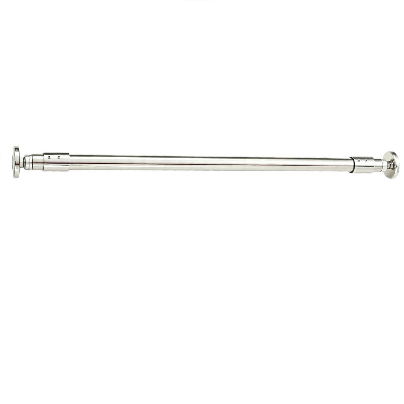 Curtain Tension Rod Retractable 24-87in, Shower Curtain Pole