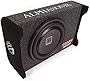 Alphasonik AS10DF 10' 1200 Watts 4-Ohm Down Fire Shallow Mount Flat Enclosed Sub woofer for Tight Spaces in Cars and Trucks, Slim Thin Loaded Subwoofer Air Tight Sealed Bass Enclosure