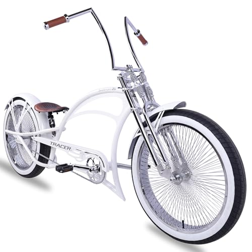 Tracer Scorpion Pro Stretch Chopper Cruiser(26in White)