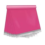 TRAEKESYI Pink Poly Mailers 14.5X19 100 Pack, Strong Adhesive Shipping Envelopes for Clothing/Shirt, Poly Bags for Small Businesses, Waterproof Mailing for Shipping, Packages Bags