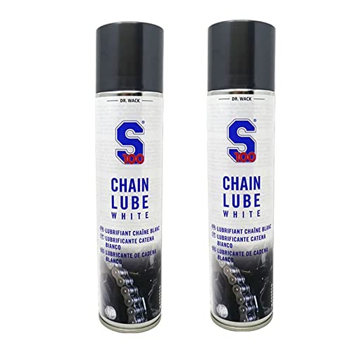 S100 S-Doc 100 White Chain Spray Lube 2.0 Twin Pack Deal - 400ml Cans