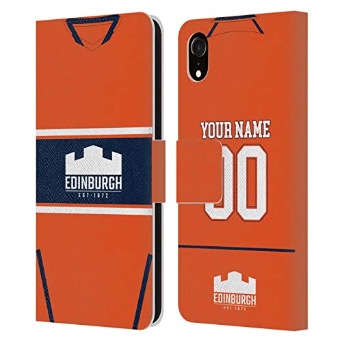 Housse iPhone XR Edinburgh Rugby coque cuir portefeuille pour les jours de match