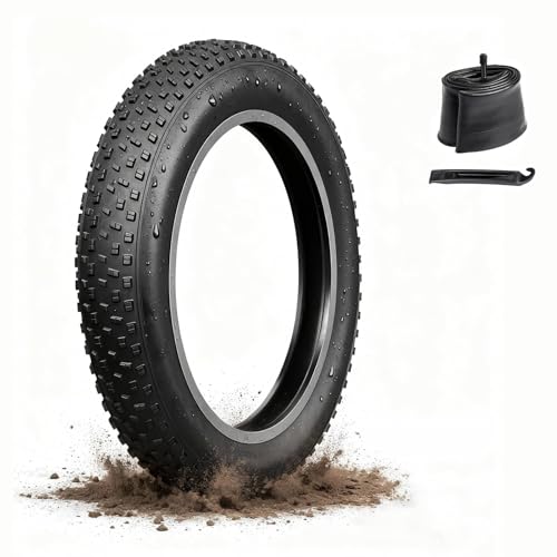 Fat Tire Electric Bike Tires 20/26x4.0 1/2-Pack All Terrain Puncture Proof Ebike Tires with Deep Tread, Wear-Resistant for Snow/Sand/Beach/Off-Road (1-Pack 26x4.0)