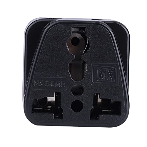 Image of MX Universal Travel Adapter Type C - 5-Pack (Black) | India → Europe, Turkey, Spain, Italy, Indonesia, Korea - Dual USB Charging, Home & Business Use