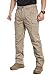 MANSDOUR Men's Stretch Work Pants Waterproof Ripstop Flex Cargo Pants Lightweight Construction Workwear Utility Pants Regular Fit EDC Outdoor Hiking Military Tactical Pants Khaki
