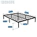 Homdock 14 Inches Metal Platform Bed Frame/Sturdy Strong Steel Structure 3000 lbs Heavy Duty/Noise Free/None Slip Mattress Foundation/No Box Spring Needed/Black Finish (King)