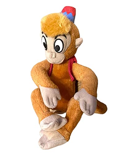 Peluche oficial de Abu de Aladdin Monkey en chaqueta roja de 9 pulgadas