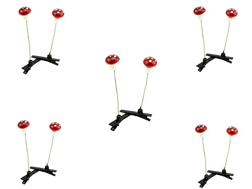 Miniatura 4 de 5 pasadores divertidos de Navidad para hombres y niños, brotes de frijoles y hongos, para mujeres y niñas, se pueden utilizar para reuniones