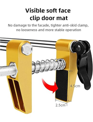 Kit de mortaja de madera para cerradura de puerta, 5 cuchillas, cortador de acero de tungsteno para una apertura precisa del agujero, plantilla ajustable para instalación de huellas dactilares y