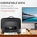 LVKAYCE Hard Travel Case Compatible with HP OfficeJet 250 All-in-One Portable Printer Wireless Mobile Printing CZ992A, Portable Printer Carrying Bag with Adjustable Shoulder Strap (Case Only)