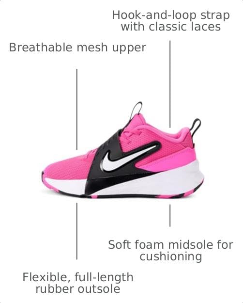 Image of Nike Unisex Kids' Team Hustle D 12 Basketball Shoes - Boys Girls Toddlers & Baby Sneakers
