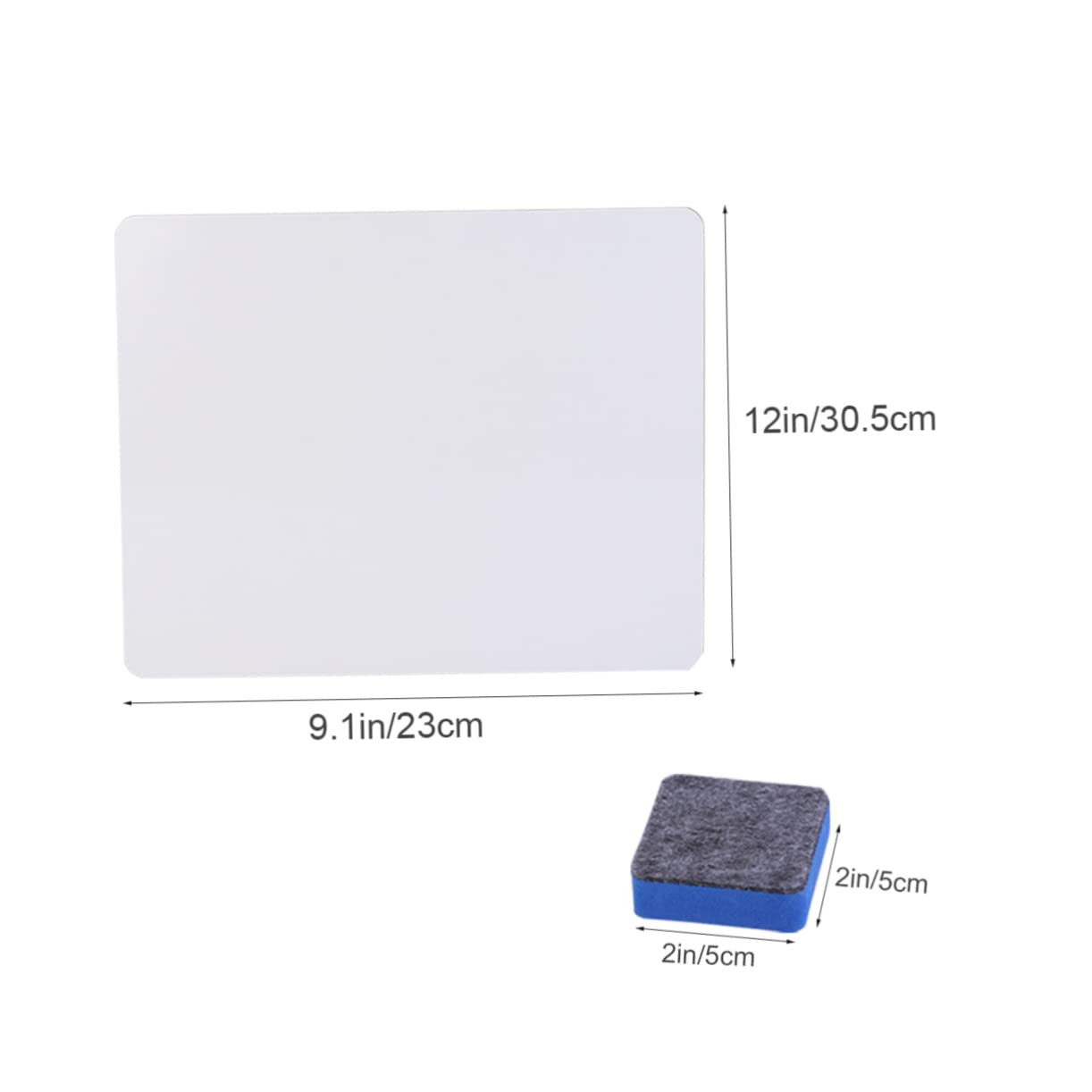 STOBOK 6pièces Lot De Mini Tableaux Blancs Portables Effaçables Avec Effaceurs Pour Bureau Et Apprentissage
