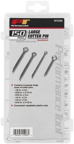 Performance Tool W5206 150-Piece Large Cotter Pin Assortment image 5