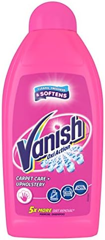 Vanish Carpet Cleaner + Upholstery, Power Liquid Shampoo, Large Area Cleaning, 450 ml