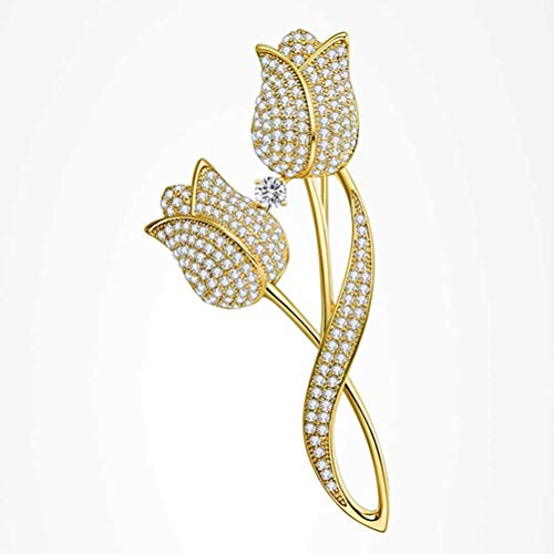 Broche à fleurs au design de tempérament féminin et sauvage