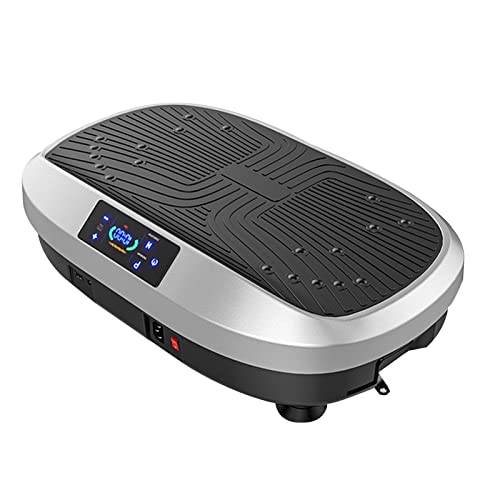 Plataforma vibratoria para fitness, máquina vibradora con 99 niveles, 2 motores, entrenador vibratorio unisex para pérdida de peso y tonificación corporal