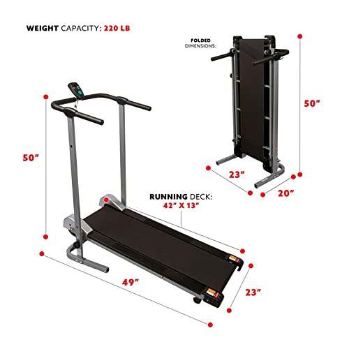 Image of Treadmill Walking Manual Folding Walking Walk Indoor Sports Aerobics Monitor