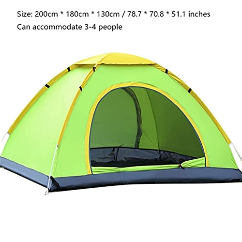 Carpa para camping 3-4 personas azul resistente al agua miniatura 2