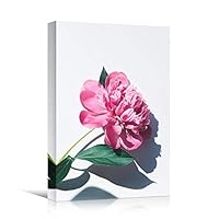 Canvas Wall Art Pink Flower Portraiture Colorful Floral Multicolor Photography Portrait Romantics - 12x18 inches