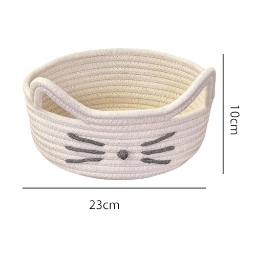Panier de rangement en coton chat idéal pour la chambre