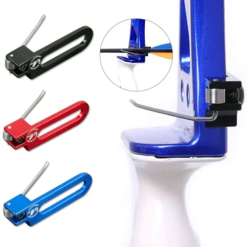 FUNTRESS Arrow Rest Right Handed Adjustable Backside Achery Set for Recurve Bow (Right-Hand, Red)