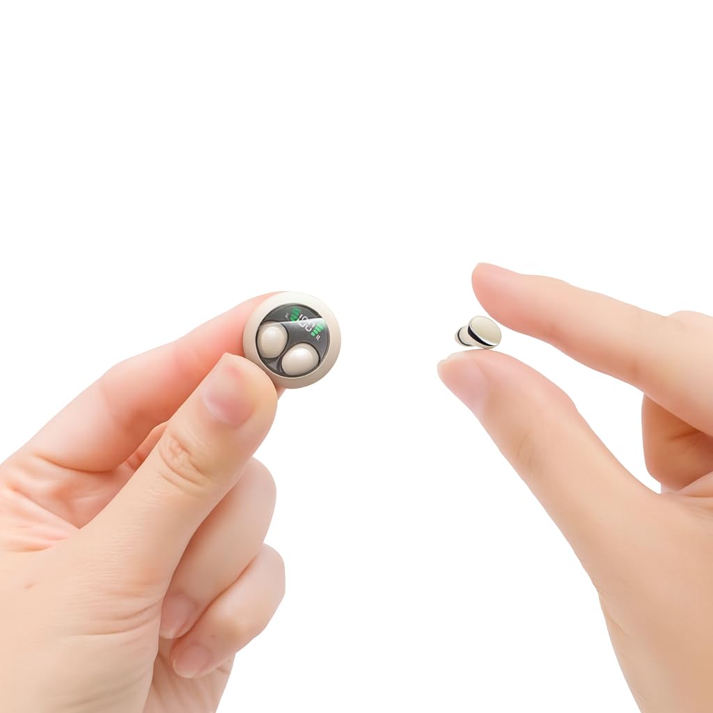 7S Pro Mini Invisible Sleep Earbuds Bluetooth 5.4 - Cuffie in-ear wireless ultra-piccole per chi dorme di lato, 48 ore di riproduzione, modalità notturna senza luce, impermeabile IPX5, microfono