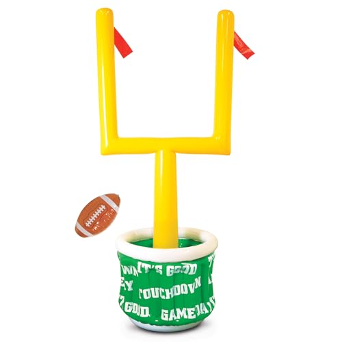 Image of Beistle Inflatable Goal Post Drink Cooler Football Party Tub 74 x 28 Inch