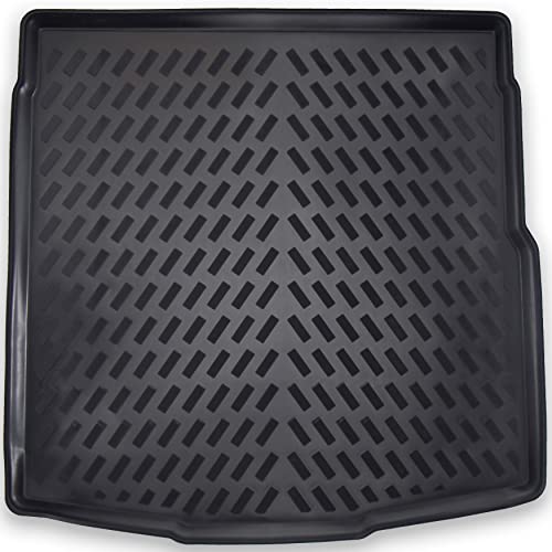 Tapis de coffre design 3D pour VW Passat B8 Berline à partir de 2014 avec plancher de chargement supérieur.