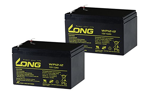 シールド式 LONGバッテリー12V12Ah UPS用バッテリー WP12-12 2個セット 高性能シールド型