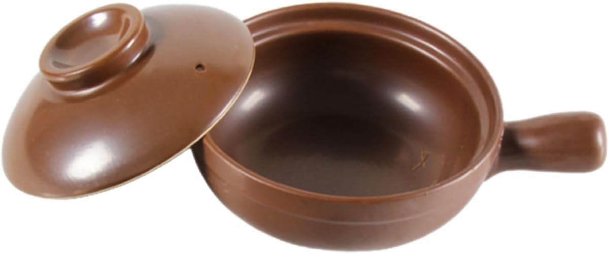 OUNONA Ceramic Pot Side Handle Casserole Cookware Oven Safe Dishes Kitchen Stew Pot