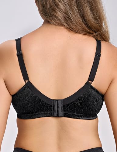 Image of Wingslove Women's Minimizer Bra Wireless Full Coverage Non-Padded Plus Size No Underwire Everyday Comfort