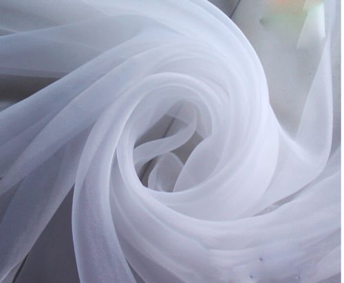 Tablecloth Market White Sheer Voile Chiffon Ceiling Drape 10 Ft W X 30 Ft H Panel Wedding