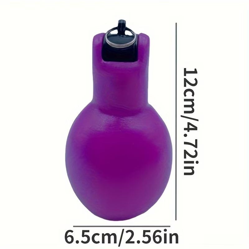 Silbato portátil de PVC con cuerda azul miniatura 7