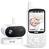 GHB Babyphone Caméra Bébé Surveillance Vision Nocturne Ecran IPS HD 720p 2,8 Pouces 2000 mAh Mode VOX Audio Bidirectionnel Alerte de Température 8 Berceuses