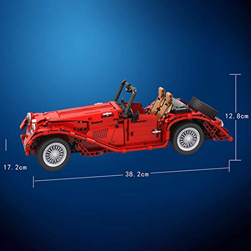LINANNAN Technic Classic Car Modell Baukits, 1:10 Vintage Car Modell Kit, 1141 stücke Baustein Kompatibel mit Lego… – Bild 4